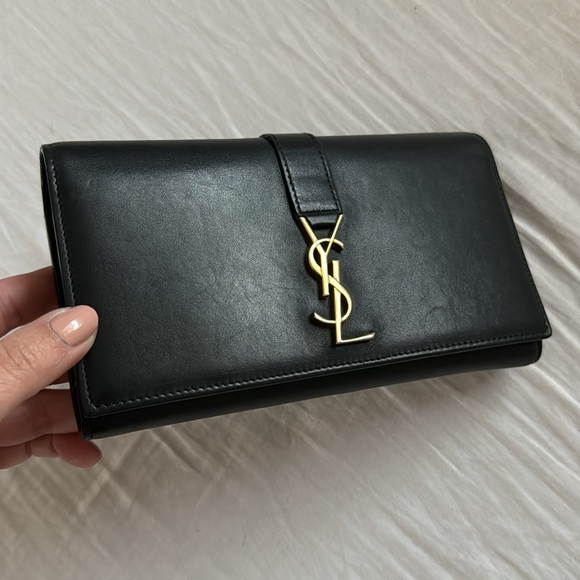 Saint Laurent YSL Flap Long Wallet Clutch - Picture 3 of 9